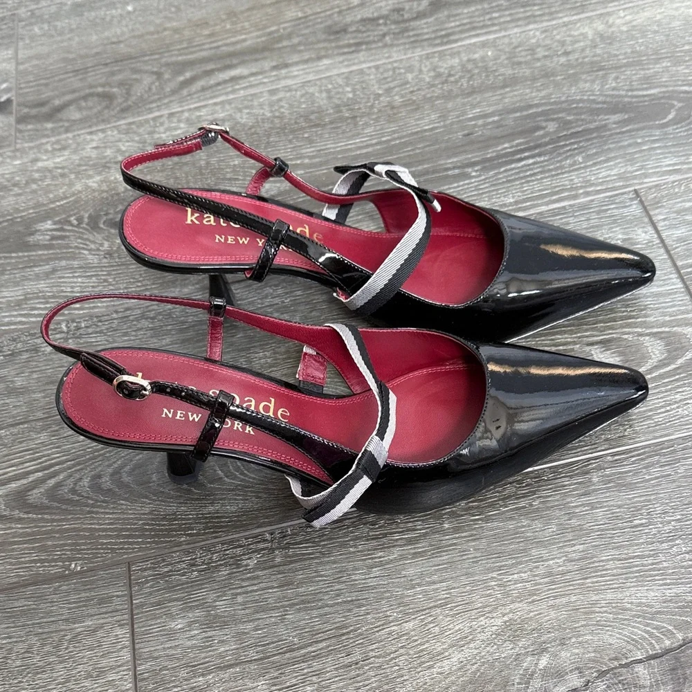 Kate Spade Maritza Black Patent Leather Heels size 11 - Picture 9 of 9